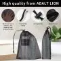 Gelory Custom Drawstring Mesh Gift Bags Travel Sports Small Black Mesh Bags With Cord Lock Closure