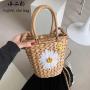 2024 New Arrival Fashion Women Weave Straw Beach Bags For Ladies Casual Hand Bag