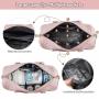 LOVEVOOK 5 in1 Diaper Tote Travel Bags 5pcs High Quality Mommy Weekender Duffel Bags Ladies Overnight Bag For Women