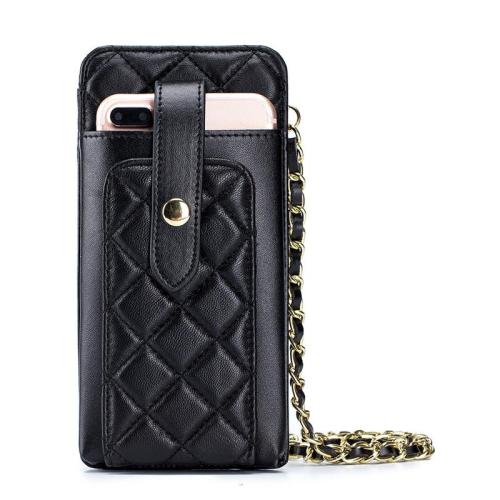 Diamond Stitching Leather Bag Women Genuine Leather Phone Case Wallet Crossbody Mobile Phone Bag