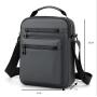 Factory direct supply fashion sports solid color Oxford cloth men shoulder messenger bag