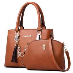 CCF177 New Fashion Women Handbag Sets 2pcs Ladies Bag Purse and Handbags Set Pu Leather Crossbody Women Hand Bags