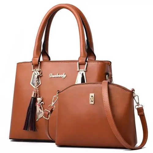 CCF177 New Fashion Women Handbag Sets 2pcs Ladies Bag Purse and Handbags Set Pu Leather Crossbody Women Hand Bags
