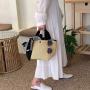 Eco-Friendly Straw Woven Handbag Custom Pattern with Letter Ladies Casual Summer Beach Tote Bag with Handles for Women