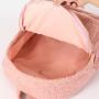 Wholesale Custom Kids Pink Plush Children School Bag Candy Color Mini Plush Teddy Velvet Backpack
