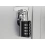 HR198 Zinc Alloy 4-digit Digital Password Lock with Key Dual Channel Management Password Key Padlock Luggage Compartment Lock