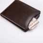 ZR221 Genuine Leather Men's Business Wallet, Pigskin Short Wallet, Vintage Creative and Versatile Card Bag for Father