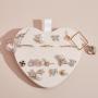 Wholesale Custom Portable Jewelry Box Pu Leather Cute Heart Travel Jewellery Organizerc Case Small Storage Jewelry Box 2024