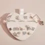 Wholesale Custom Portable Jewelry Box Pu Leather Cute Heart Travel Jewellery Organizerc Case Small Storage Jewelry Box 2024
