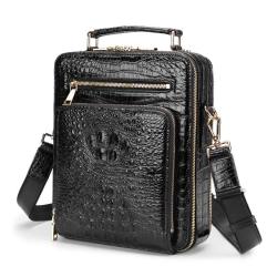 Sacoche Homme Custom Luxury Genuine Crocodile Skin Leather Vintage Man Men's Business Briefcase Shoulder Messenger Bag Handbag