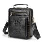 Sacoche Homme Custom Luxury Genuine Crocodile Skin Leather Vintage Man Men's Business Briefcase Shoulder Messenger Bag Handbag