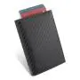Wholesale Pu Leather Metal Business Card Holder Aluminum Leather Card Holder Wallet