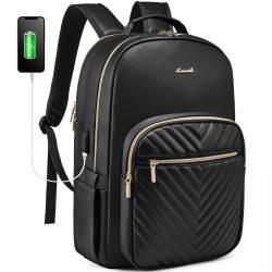 LOVEVOOK 2022 new arrival custom school Bookbag leather women men travel bags 15.6 17in Work Business College laptop backpacks