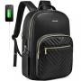 LOVEVOOK 2022 new arrival custom school Bookbag leather women men travel bags 15.6 17in Work Business College laptop backpacks
