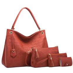 New Women'S Bag With Four-Piece Set Of Large Capacity Bag Tassel Hand Bill Shoulder Bag