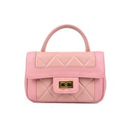 High End Customized Women Chain Crossbody Bags Luxury Padded Diamond Quilted Leather OEM ODM Shoulder Bag Ladies Pink Handbags