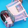 Gelory Striped Wet And Dry Separation Swimming Bag Women Fitness Sports Leisure Beach Bag