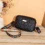 Heart-shaped embroidery women bags pu leather small crossbody messenger bags women 2024 factory wholesale women's shoulder bag