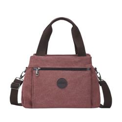 Retro Large Capacity Multi Compartment One Shoulder Canvas Bag Custom Vintage Canvas Crossbody Tote Bag