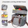 LOVEVOOK factory PEVA eco-friendly insulated cooler backpack 24L thermal ice food delivery picnic bag men women lunch cooler bag