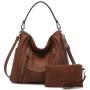Free sample LOVEVOOK custom top sale women handbags 2 pieces set hobo bags new arrival wholesale custom bags women hand bags