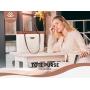 LOVEVOOK 2pc 14 Inch Briefcase large women handbags ladies Office school pu leather shoulder laptop tote bag with compartments