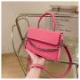 Low Price Carteras Para Mujer Chain Colorful Square Bags New Fashion Ladies Shoulder Bags Leather Crossbody Bags For Girls Women