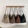 2024 Autumn Large Capacity Tote Bag Retro Soft Leather Messenger Bag High Quality PU Leather Shopping Bag