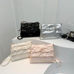 Ballet wind bow underarm bag female 2024 new large-capacity shoulder crossbody bag trend fashion tote bags for women