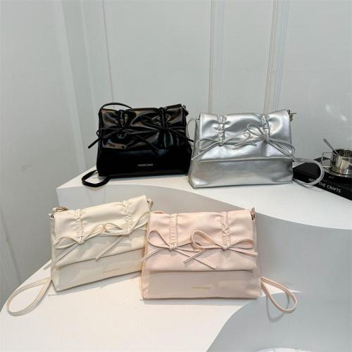 Ballet wind bow underarm bag female 2024 new large-capacity shoulder crossbody bag trend fashion tote bags for women