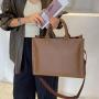 New Arrival Simple Custom Handbag Solid Color Shoulder Messenger Bag Large Capacity Tote Handbags For Women
