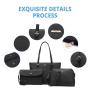 LOVEVOOK 2023 Brands Designer PU Leather Ladies Shoulder Hand bag 3 pcs Large Cute Women Tote Bags Luxury Purse and Handbags Set