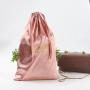 Reusable Wholesale Hair Packaging Bags Silk Custom Logo Jewelry Gift Drawstring Dust Cosmetic Bag For Handbag