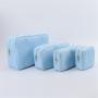 24 Colors High Quality Zipper Waterproof Toiletry Bag Nylon Pouch Travel Large Makeup Make up Bags Large Cosmetic Bags