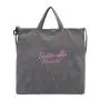 Corduroy women's bag new artistic embroidery letter tote bag retro college style shoulder