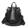 2022 Fashion latest designers business bags black leather sport bags laptop school backpack with hairball