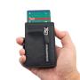 Fashion Smart RFID Wallet Custom Leather Aluminum Pop Up Card Holder Men Metal Wallet