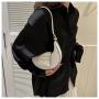 Popular design 2024 pu leather simple new crescent handbag women's underarm bag trend fashion shoulder dumpling bag