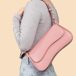 Trendy Ladies Handbags OEM ODM Simple Women Shoulder Bag Ladies Luxury Cluth Purse For Women