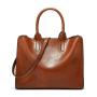 2024 Custom Oiled Waxed Vegan Leather Tote Bag Handbags For Vintage Women
