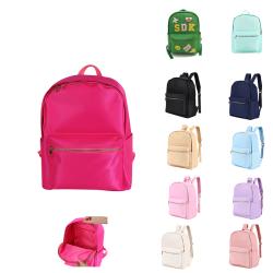Factory Wholesale College Students Waterproof  Bag School Hot Pink Navy Nylon School Backpack Bag Kids Backpack School Bags