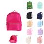 Factory Wholesale College Students Waterproof  Bag School Hot Pink Navy Nylon School Backpack Bag Kids Backpack School Bags