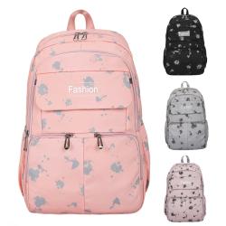 Promotional Sale 2024 New Multi Color Student School Bag Fresh And Sweet Print Nylon Backpack