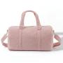 Winter Girls Fashion Pink Weekend Duffle Duffel Tote Kids Bag Cute Bag Teddy Plush Travel Bag