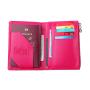 RFID Blocking Premium PU Leather Passport Holder Travel Wallet Cover Case With Zipper Coin Pocket