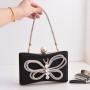 Popular lady party purse shoulder handbags butterfly ladies clutch purse party clutch bags evening bag clutches for woman pochette femme