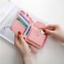 2023 new design HONGYA Custom Wholesale Minimalist Mini Small Slim Card Ladies Women Purse Wallet