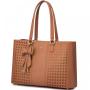 LOVEVOOK 15.6 Inch Waterproof PU Leather Computer Bags Ladies Large Business Office Work Bag Briefcase Laptop Tote Bag for Women