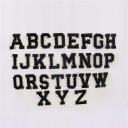 Keymay RTS Fast Shipping Lightweight A-Z Alphabet Varsity Letter Patches Self Adhesive Chenille Stickers Chenille Letters