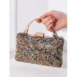 Fashion New Design Women's Evening Bags Handmade Rhinestone Evening Clutch Bags Handbag Women Clutch Small Factory Wholesale